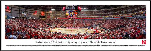 Nebraska Huskers Panoramic - Pinnacle Bank Arena Picture  Standard Frame