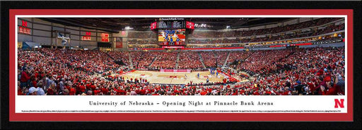 Nebraska Huskers Panoramic - Pinnacle Bank Arena Picture  Select Frame