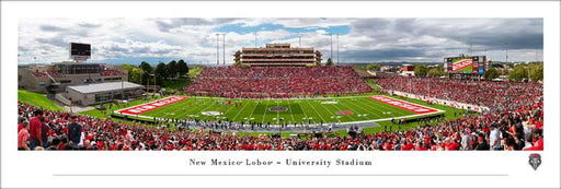 New Mexico Lobos University Stadium Panoramic Picture Unframed - 40" x 13 1/2"