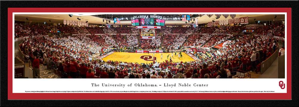 Oklahoma Sooners Basketball Panorama - Lloyd Noble Center Panoramic Picture  Select Frame