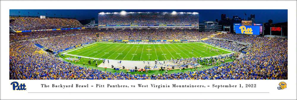 Pittsburgh Panthers Football Panoramic Picture - Acrisure Stadium Fan Cave Decor  Unframed