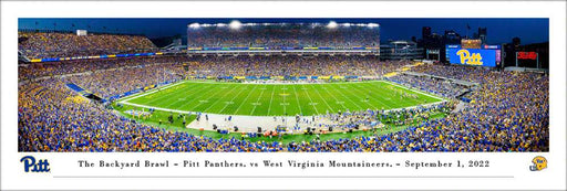 Pittsburgh Panthers Football Panoramic Picture - Acrisure Stadium Fan Cave Decor  Unframed
