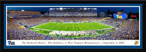 Pittsburgh Panthers Football Panoramic Picture - Acrisure Stadium Fan Cave Decor  Select Frame