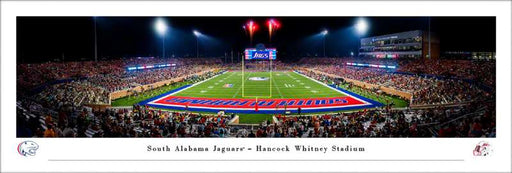 South Alabama Jaguars Football Panoramic Picture - Hancock Whitney Stadium  Unframed