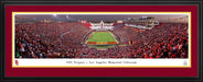 USC Trojans Football Panoramic Picture - Los Angeles Memorial Coliseum Fan Cave Decor  Deluxe Frame