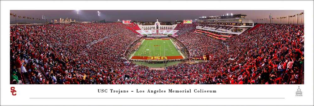 USC Trojans - Los Angeles Memorial Colisuem Panorama Print