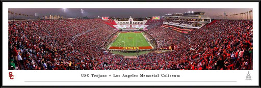 USC Trojans - Los Angeles Memorial Colisuem Panorama Print - Standard Frame
