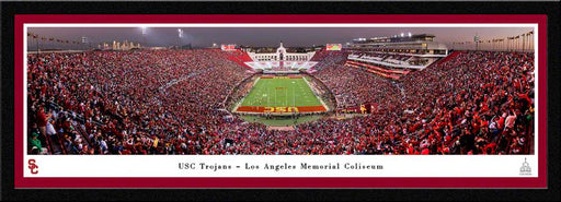 USC Trojans - Los Angeles Memorial Colisuem Panorama Print - Select Frame