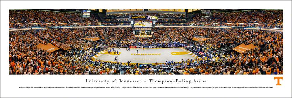 Tennessee Volunteers Basketball Poster - Thompson-Boling Arena Panorama  Unframed