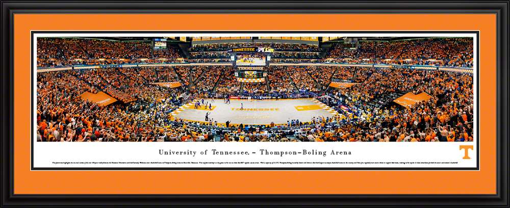 Tennessee Volunteers Basketball Poster - Thompson-Boling Arena Panorama  Deluxe Frame