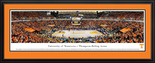 Tennessee Volunteers Basketball Poster - Thompson-Boling Arena Panorama  Deluxe Frame