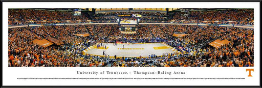 Tennessee Volunteers Basketball Poster - Thompson-Boling Arena Panorama  Standard Frame