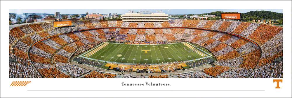 Tennessee Volunteers Football Panoramic Picture - Neyland Stadium Fan Cave Decor  Unframed