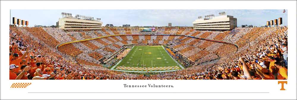 Tennessee Volunteers Football Fan Cave Decor - Neyland Stadium Panoramic Picture  Unframed