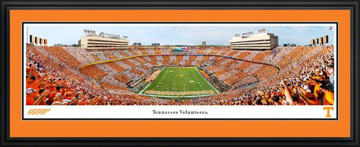 Tennessee Volunteers Football Fan Cave Decor - Neyland Stadium Panoramic Picture  Deluxe Frame