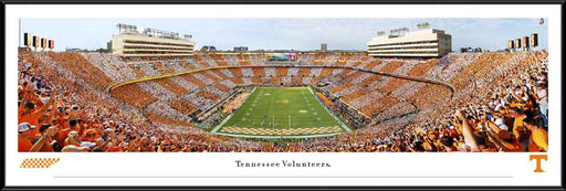 Tennessee Volunteers Football Fan Cave Decor - Neyland Stadium Panoramic Picture  Standard Frame