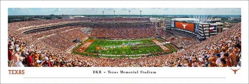 Texas Longhorns Football Panoramic Picture - DKR Texas Memorial Stadium Fan Cave Decor  Unframed
