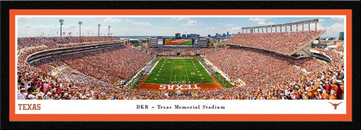 Texas Longhorns Football Fan Cave Decor - DKR Texas Memorial Stadium Panorama  Select Frame