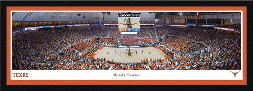 Texas Longhorns Basketball Panoramic Picture - Moody Center Fan Cave Decor  Select Frame
