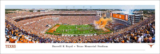 Texas Longhorns - Darrell K Royal - Texas Memorial Stadium Panorama Print