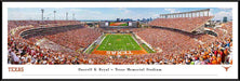 Texas Longhorns - Darrell K Royal - Texas Memorial Stadium - Skyline Panorama Print - Standard Frame