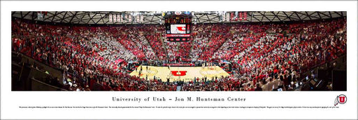 Utah Utes Basketball Panorama - Jon M. Huntsman Center Panoramic Picture  Unframed
