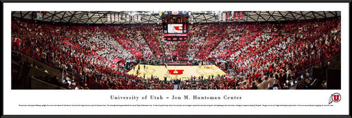 Utah Utes Basketball Panorama - Jon M. Huntsman Center Panoramic Picture  Standard Frame