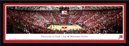 Utah Utes Basketball Panorama - Jon M. Huntsman Center Panoramic Picture  Select Frame