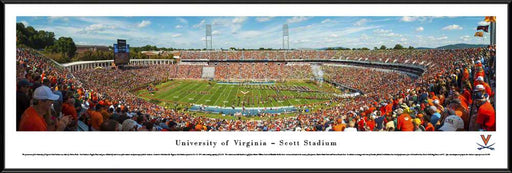 Virginia Cavaliers Football Panoramic - Scott Stadium Picture  Standard Frame
