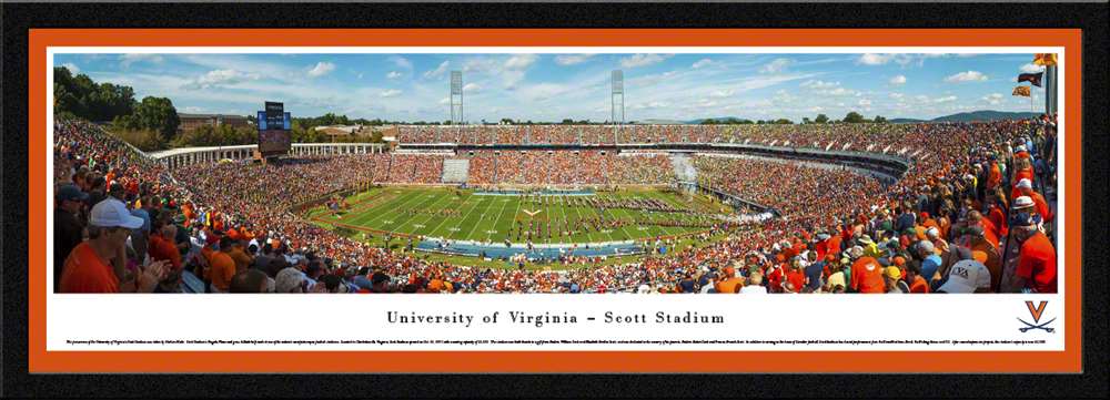 Virginia Cavaliers Football Panoramic - Scott Stadium Picture  Select Frame