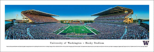 Washington Huskies Football Panoramic - Husky Stadium Picture  Unframed
