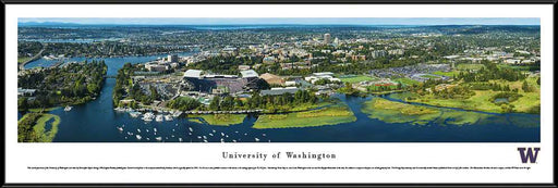Washington Huskies Football Panoramic - Husky Stadium Aerial Picture  Standard Frame