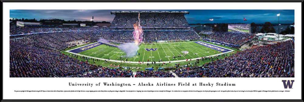 Washington Huskies Football Panoramic Picture - Husky Stadium  Standard Frame