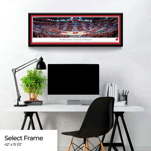 Wisconsin Badgers Basketball Panoramic - Kohl Center Picture  Select Frame