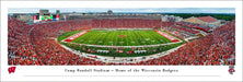 Wisconsin Badgers Football Panoramic Picture - Camp Randall Fan Cave Decor  Unframed