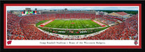 Wisconsin Badgers Football Panoramic Picture - Camp Randall Fan Cave Decor  Select Frame