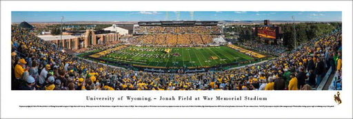 Wyoming Cowboys Football Panoramic Picture - War Memorial Stadium  Unframed