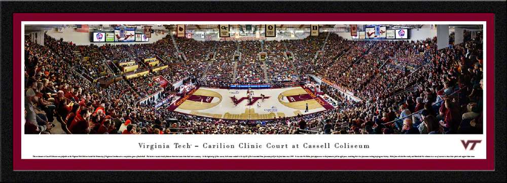 Virginia Tech Hokies Basketball Panoramic Poster - Cassell Coliseum  Select Frame