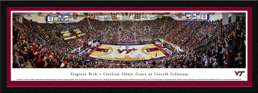 Virginia Tech Hokies Basketball Panoramic Poster - Cassell Coliseum  Select Frame