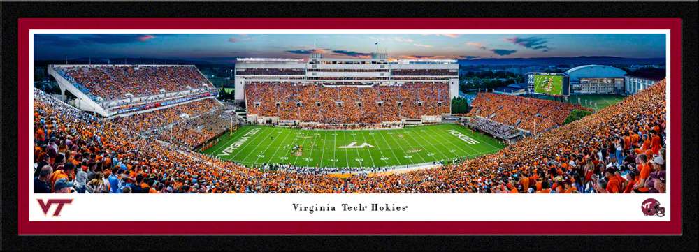 Virginia Tech Hokies Football Panoramic Poster - Lane Stadium Picture  Select Frame