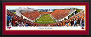 Virginia Tech Hokies Football End Zone Panoramic Picture - Lane Stadium Wall Decor  Deluxe Frame