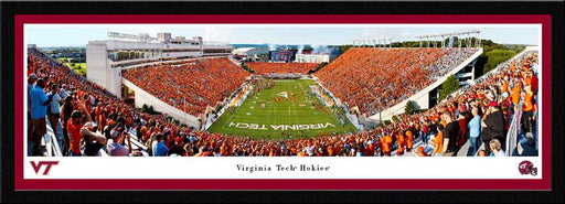 Virginia Tech Hokies Football End Zone Panoramic Picture - Lane Stadium Wall Decor  Select Frame