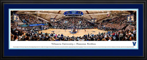 Villanova Wildcats Basketball Panoramic Poster - Finneran Pavilion  Deluxe Frame