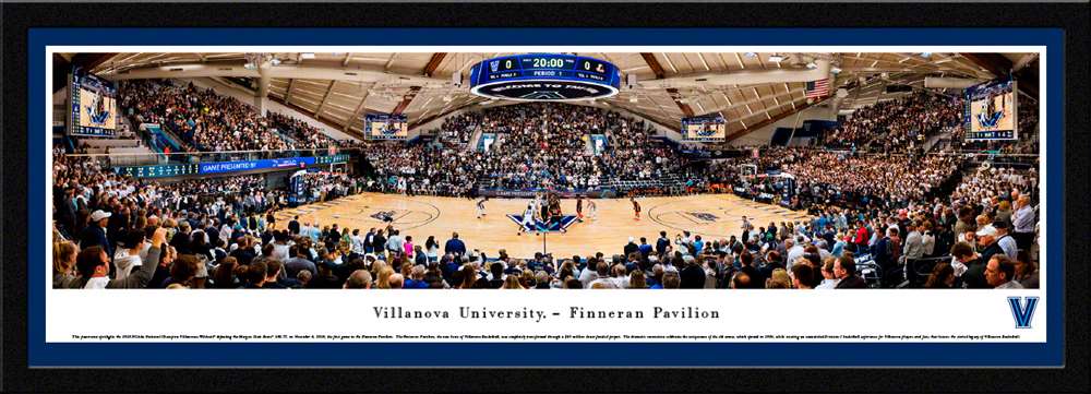 Villanova Wildcats Basketball Panoramic Poster - Finneran Pavilion  Select Frame
