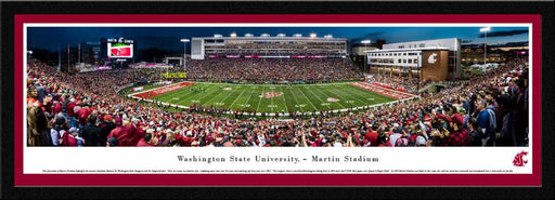 Washington State Cougars Football Panoramic Picture - Martin Stadium  Select Frame
