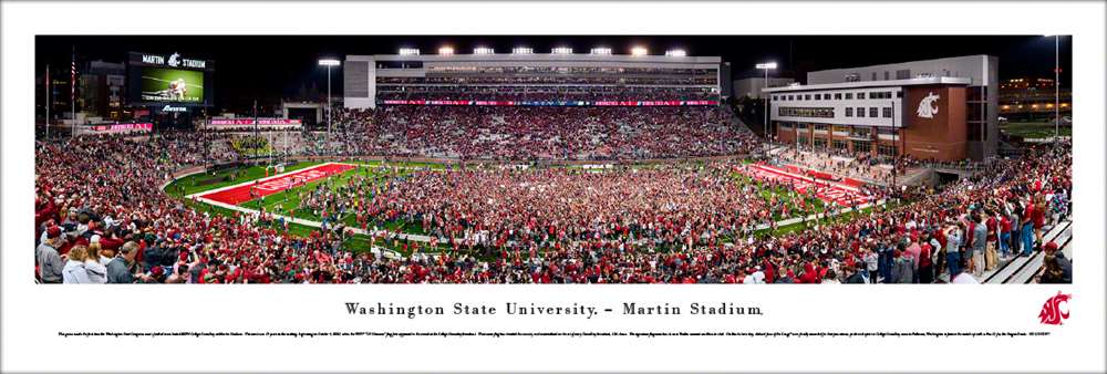 Washington State Cougars Football Panoramic Poster  Unframed