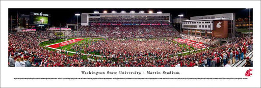Washington State Cougars Football Panoramic Poster  Unframed