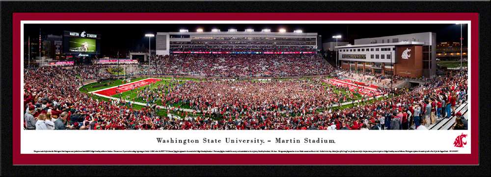 Washington State Cougars Football Panoramic Poster  Select Frame