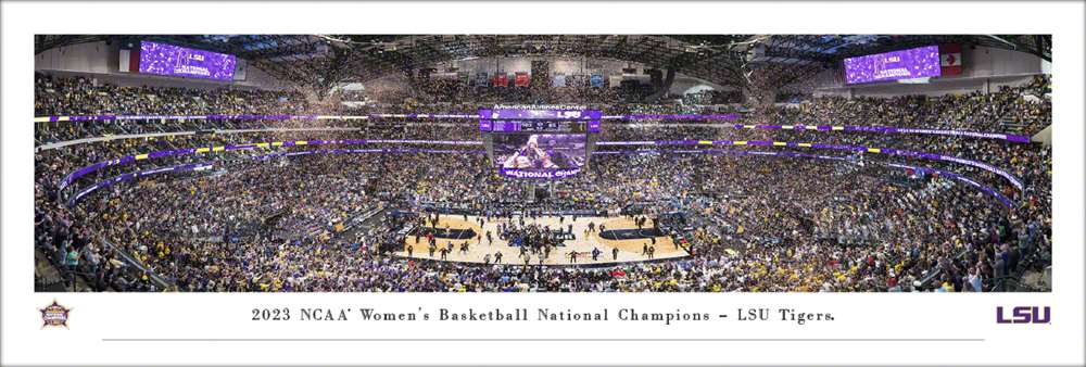 2023 NCAA Women's Basketball National Champions Panoramic Picture - LSU Tigers  Unframed