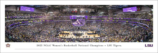 2023 NCAA Women's Basketball National Champions Panoramic Picture - LSU Tigers  Unframed